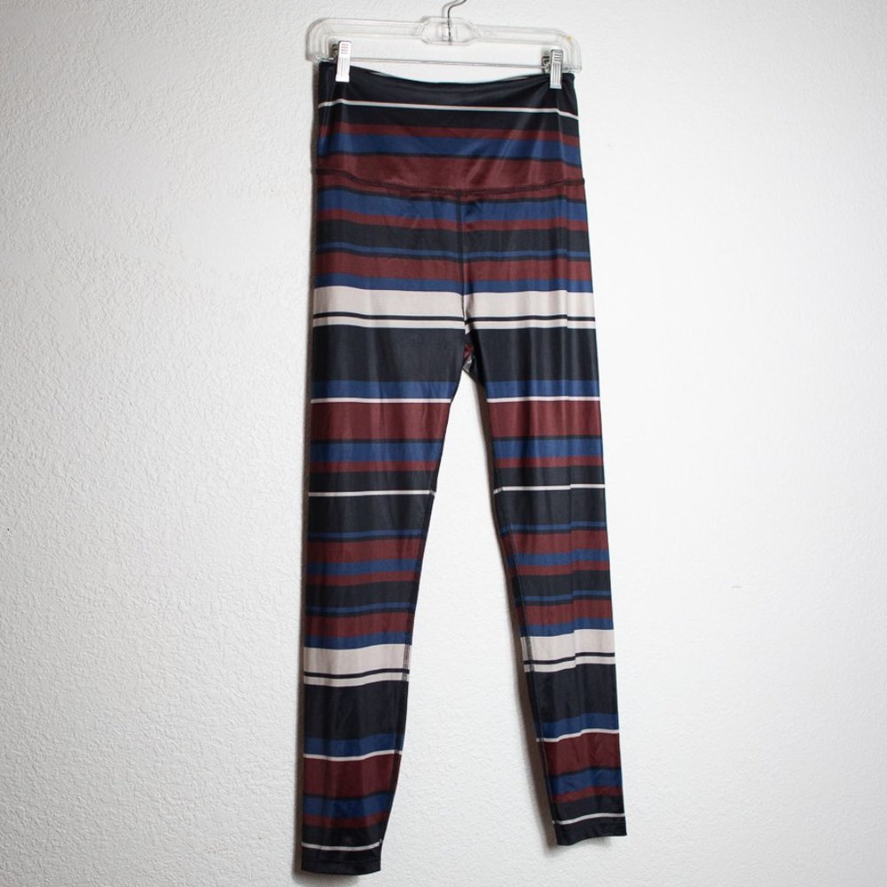 Beyond Yoga Soft Striped Leggings Full Length Size XL